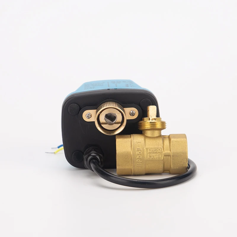 1inch Two Way Motorized Ball Valve 220v  Two-wire 2 Point Control Brass Electric Ball Valve with Electric Actuator