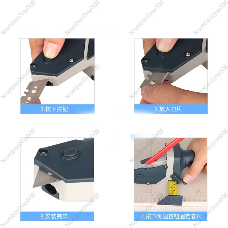 Hand Tools Gypsum Board Cutter Scriber Plaster Board Edger Drywall Automatic Cutting Artifact Cutter Tool Scale