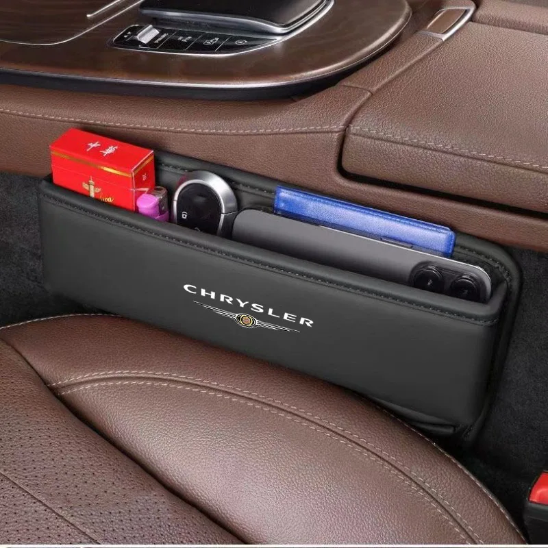 Car Seat Organizer Crevice Storage Box Car Organizer Gap Slit Filler Holder For Chrysler 300c 300 Pacifica 200 Sebring PT Cruis
