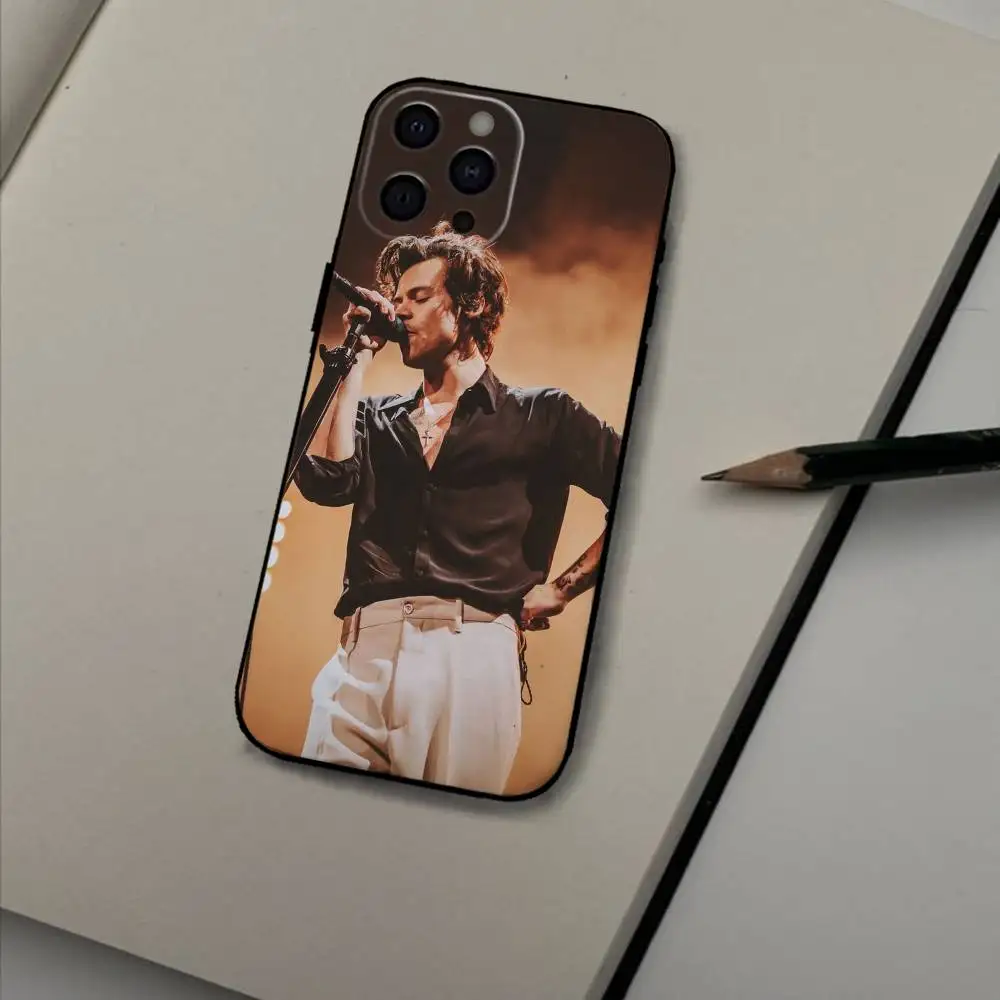 H-HaRRy Music Styles Phone Case For iPhone17,16,15,14,13,12 Plus,Max Soft Silicone Black Cover