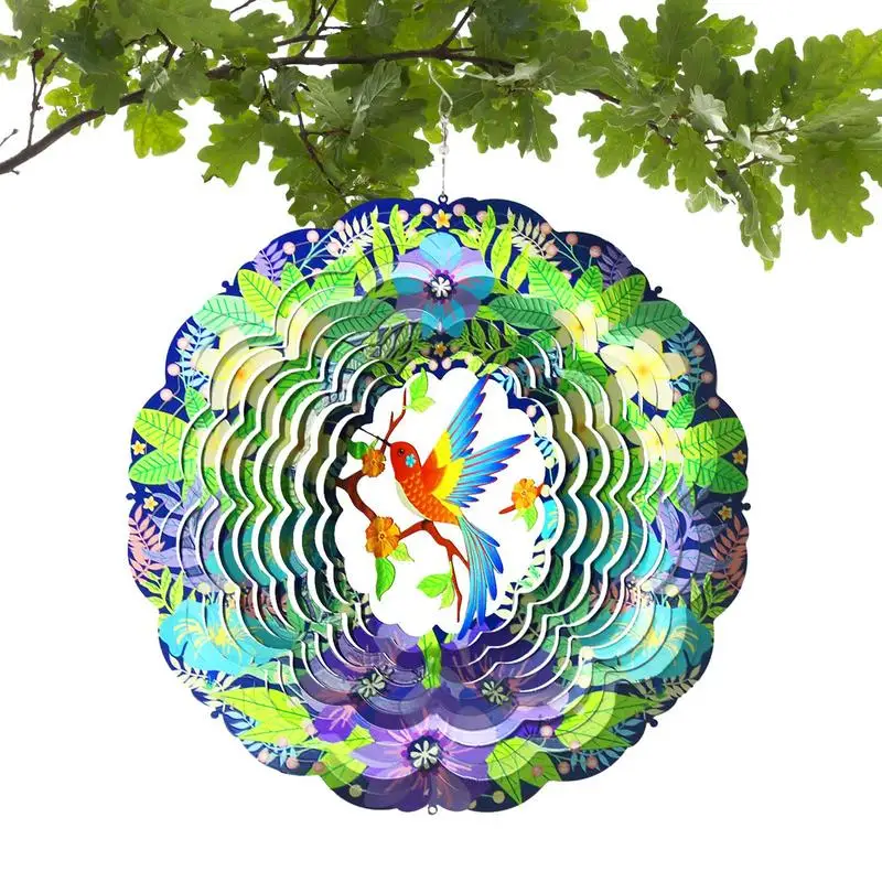 3D Wind Spinner Outdoor Colorful Dynamic Wind Spinner Outdoor Decorative Tool For Lawns Patios Gardens Doorways And Balconies