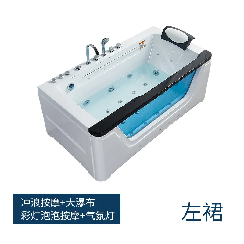 ستارة مائية فاخرة فردية/مزدوجة شلال جاكوزي، حوض استحمام ثرموستاتي منزلي من الأكريليك للفنادق #4