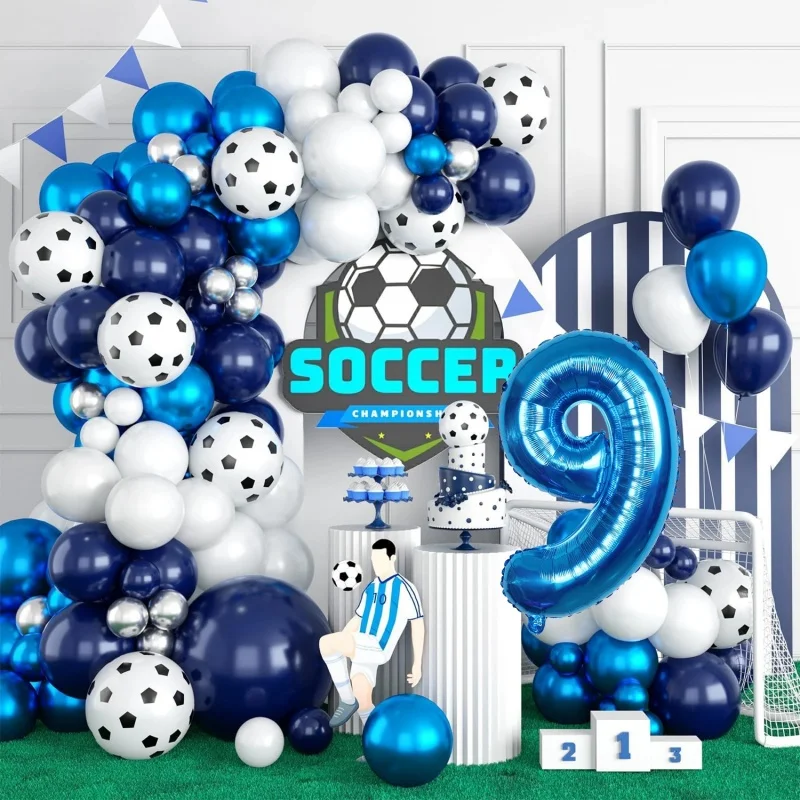 

Birthday Balloon Set For Your Husband's Birthday Or Your Child's First Birthday Party Football Series Background Decoration