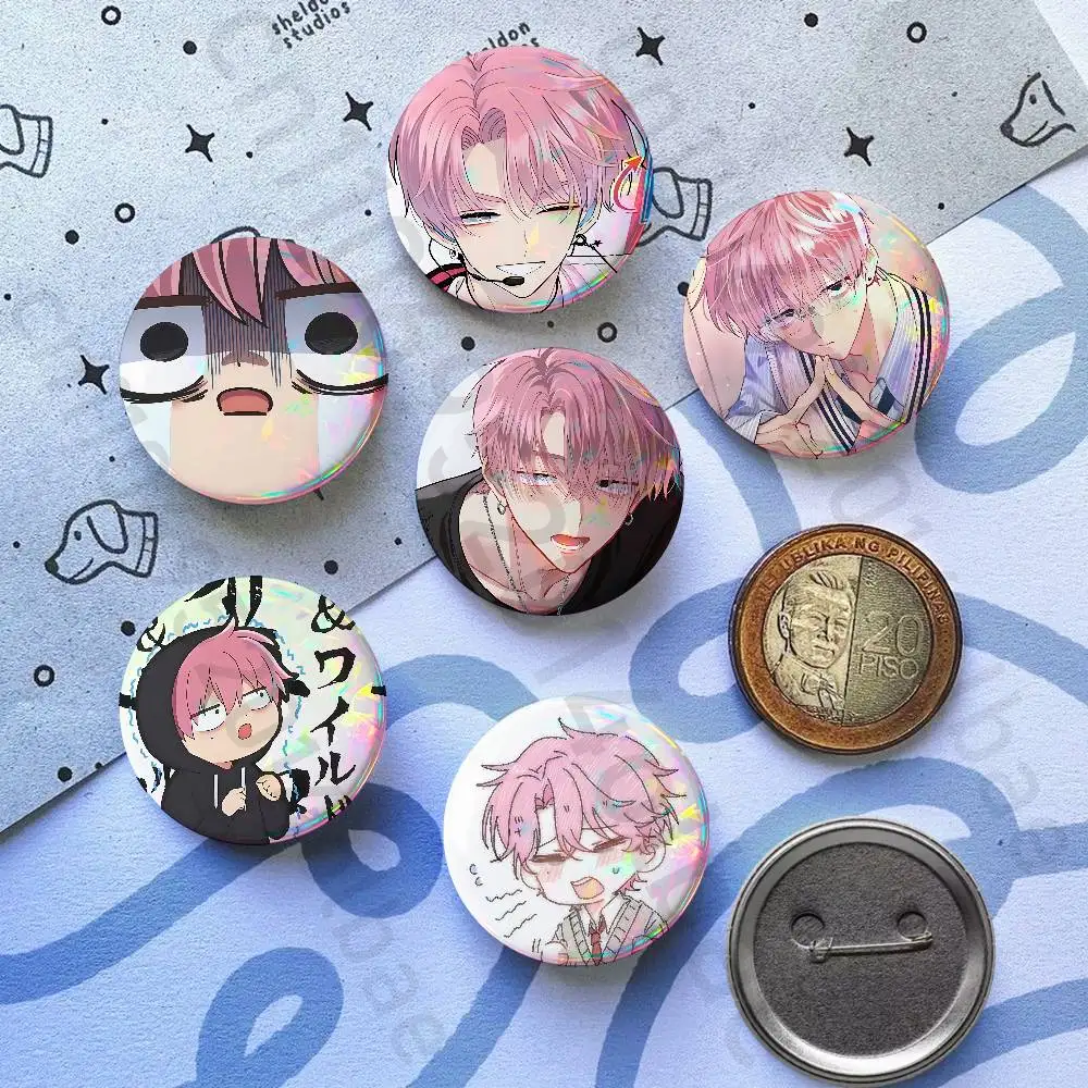 

T-Tamon Kun Anime 58mm Badge Brooches on Backpack Clothes Handmade Round Enamel Pins for Jewelry