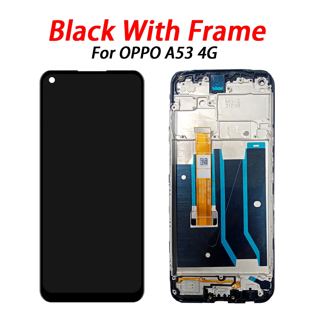 Display for Oppo A53 A53s Lcd Display Touch Screen Digitizer Assembly with Frame,for Oppo A53s CPH2139 CPH2135 LCD Replacement