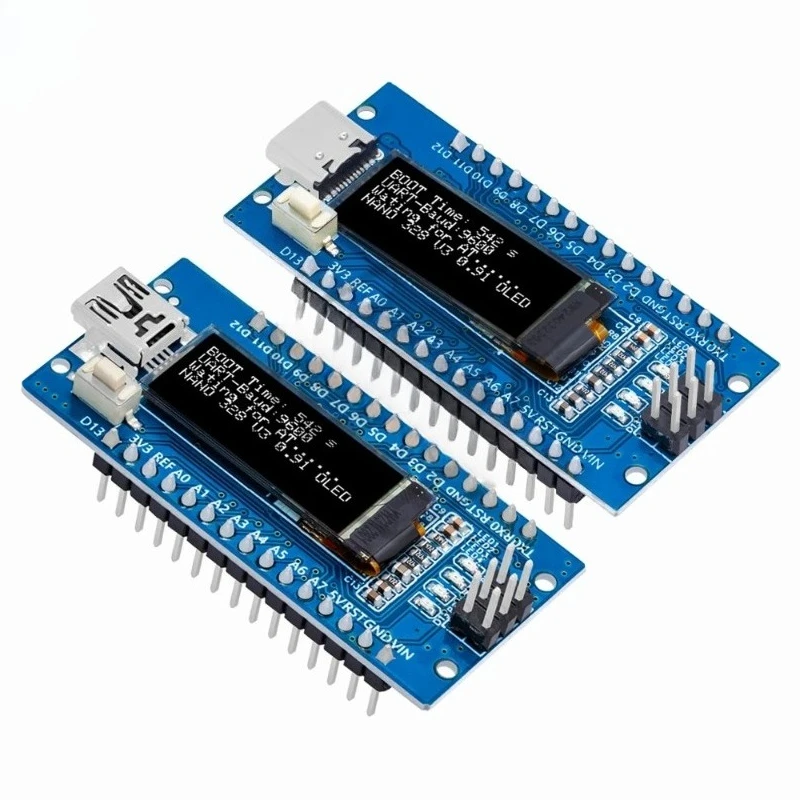 Nano V3.0 Development Board ATmega328P CH340C 0.91''white  OLED Display 128*32 For Arduino Nano V3.0 MINI USB