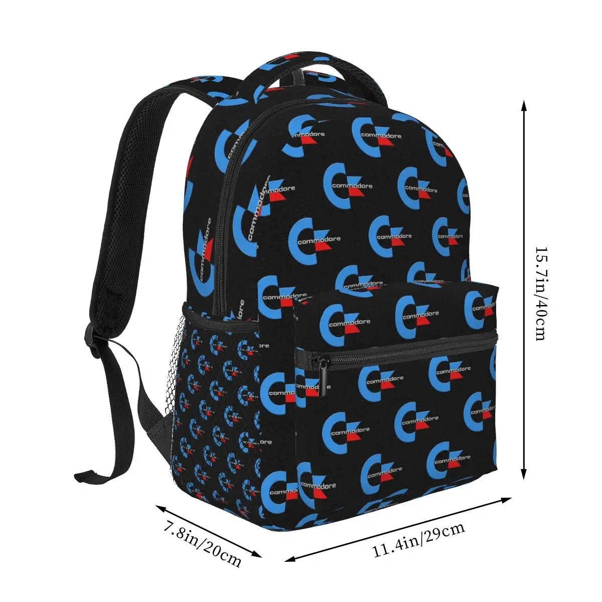 Commodore 64 Go Back To Your Childhood Student Backpack School Bag Hiking Travel Daypack for Men Women Bookbag Shoulder Bags