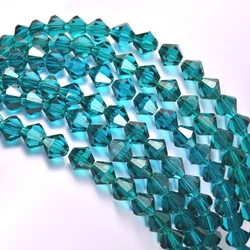 AAA 300pcs/lot 4mm Czech Seed Beads Blue Crystal Bicone Loose Multi Colors DIY Jewelry Glass Spacer Beads