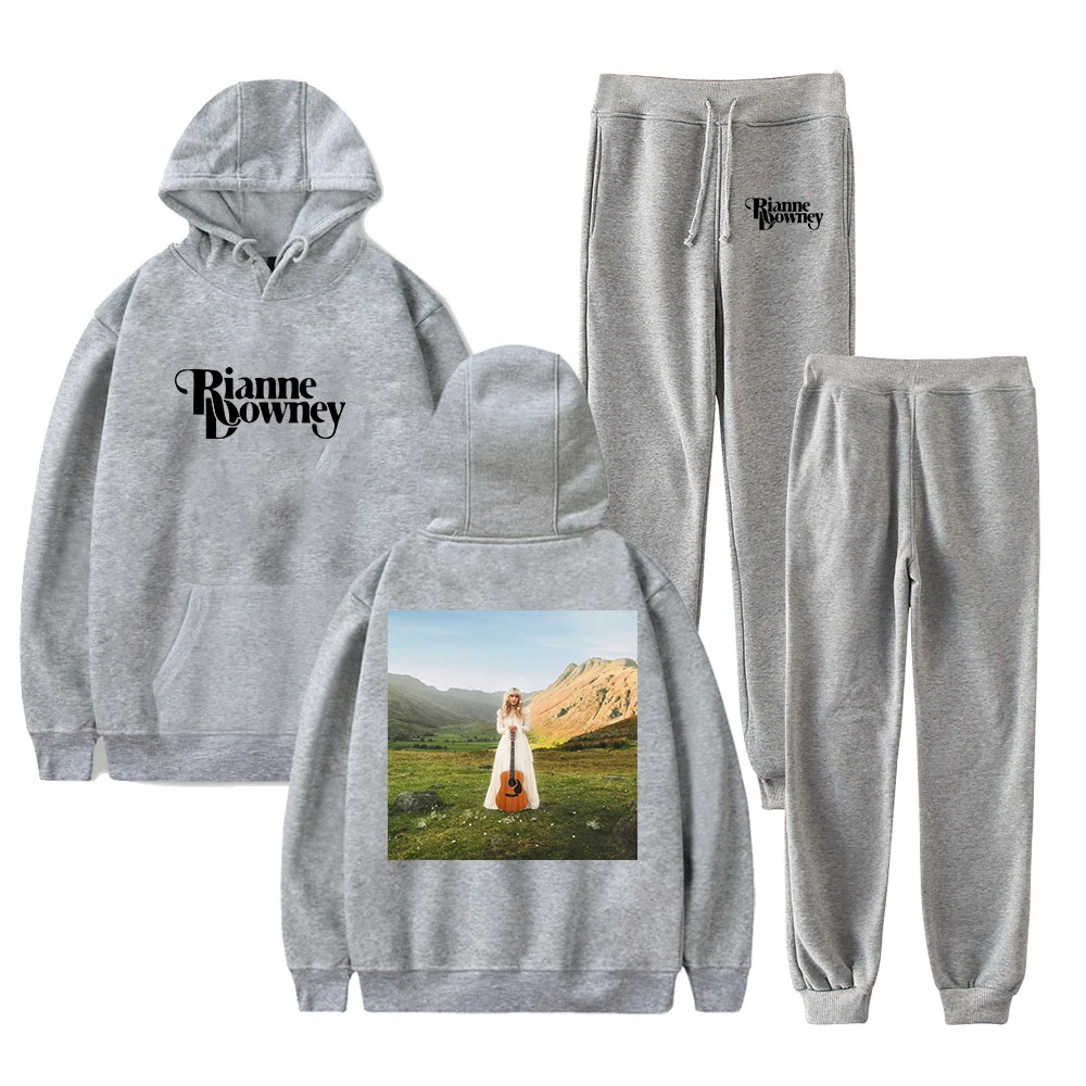 

GF Rianne Downey The Consequence Of Love Merch Толстовка с капюшоном Брюки для бега Комплект из двух предметов Толстовки + спортивные штаны Мужчины Женщины Outfi Комплекты