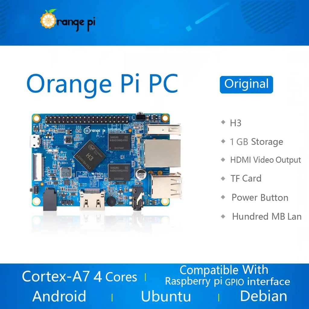 Imagem -03 - Mini pc Orange Pi-one h3 Quad-core 1g Suporte a Programação e Aprendizagem Linux e Android