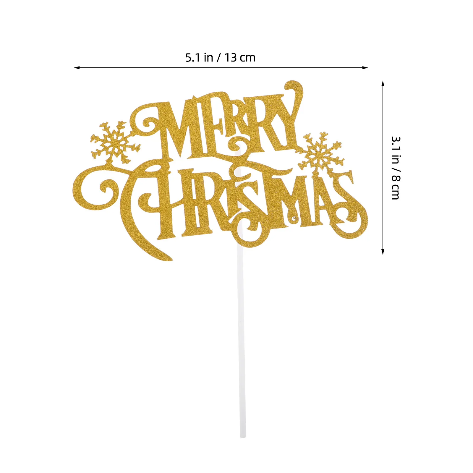12Pcs Creative Paper Cake Picks Holiday Snow Letter Theme Cupcake Topper for Cakes Desserts Ice Cream Decor view 6
