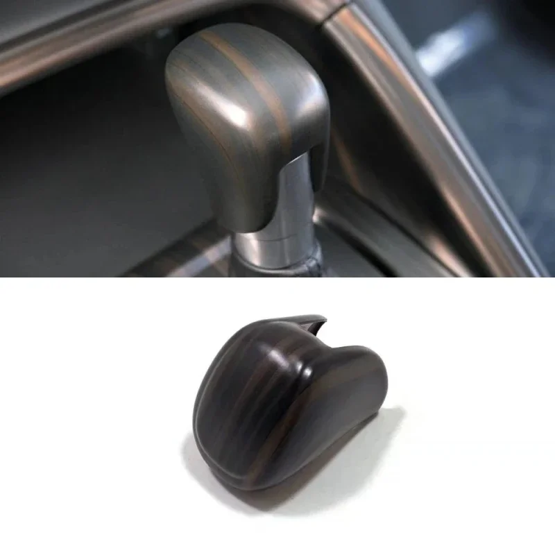 For Honda HR-V HRV Vezel E:HEV 2021 2022 2023 ABS CarbonFiber Car AT Gear Head Shift Handle Knob Cover Handball Trim Sticker