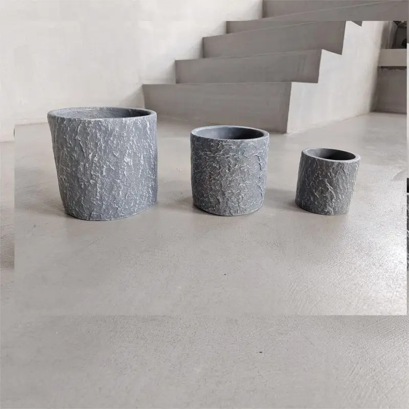 2024 New Design Concrete Cement Antique Stone Flower Pots for Home and Hotel Decoration