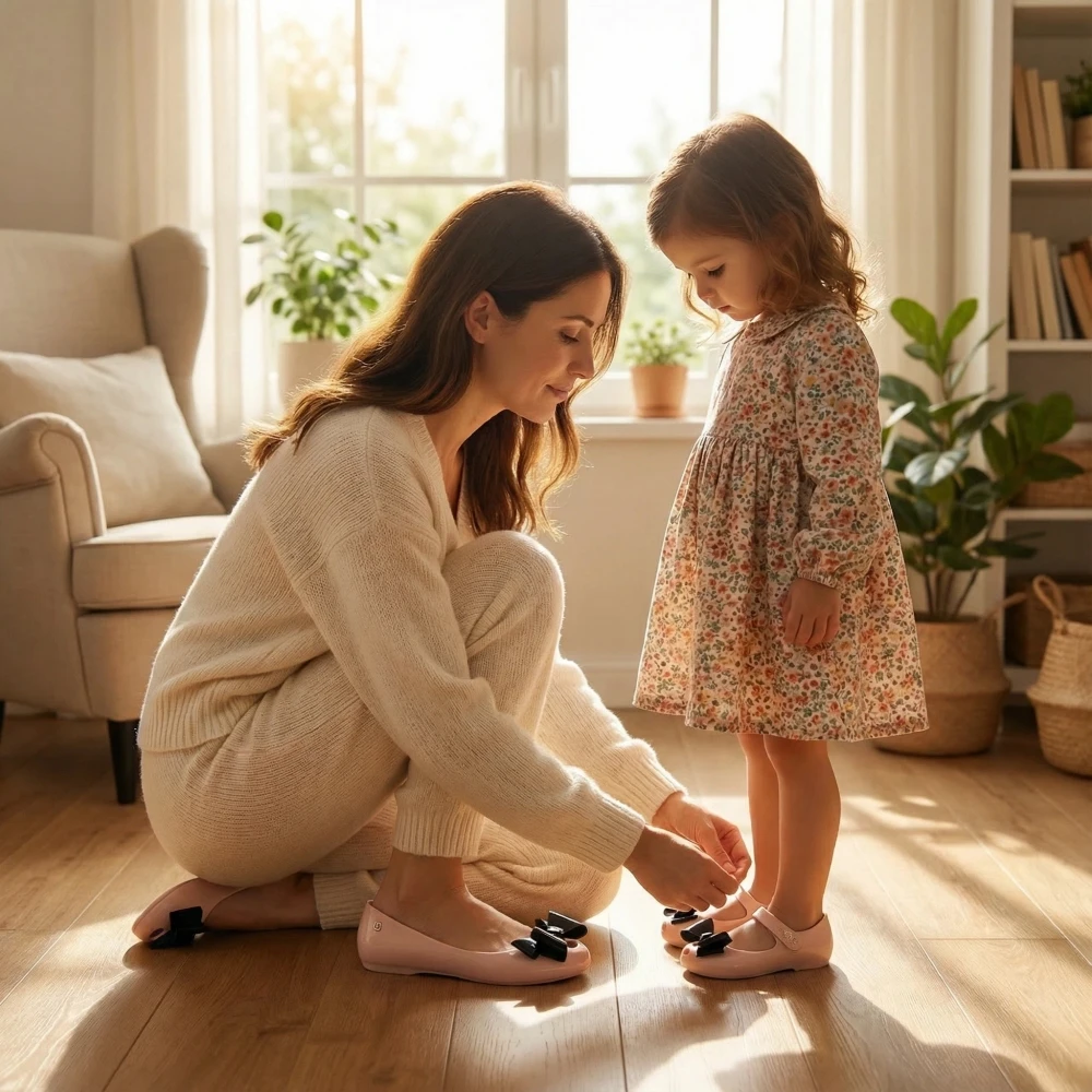 

Summer 2026 Parent Child Jelly Shoes Mom Daughter Fish Mouth Bow Beach Shoes Women Girls Non-slip Lightweight Fragrant Sandals