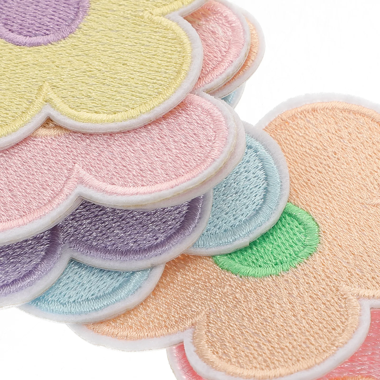 

12 Pcs Flower Embroidery Iron on Patches Replaceable Appliques for Clothes Jeans Bags Books Backpacks Lightweight