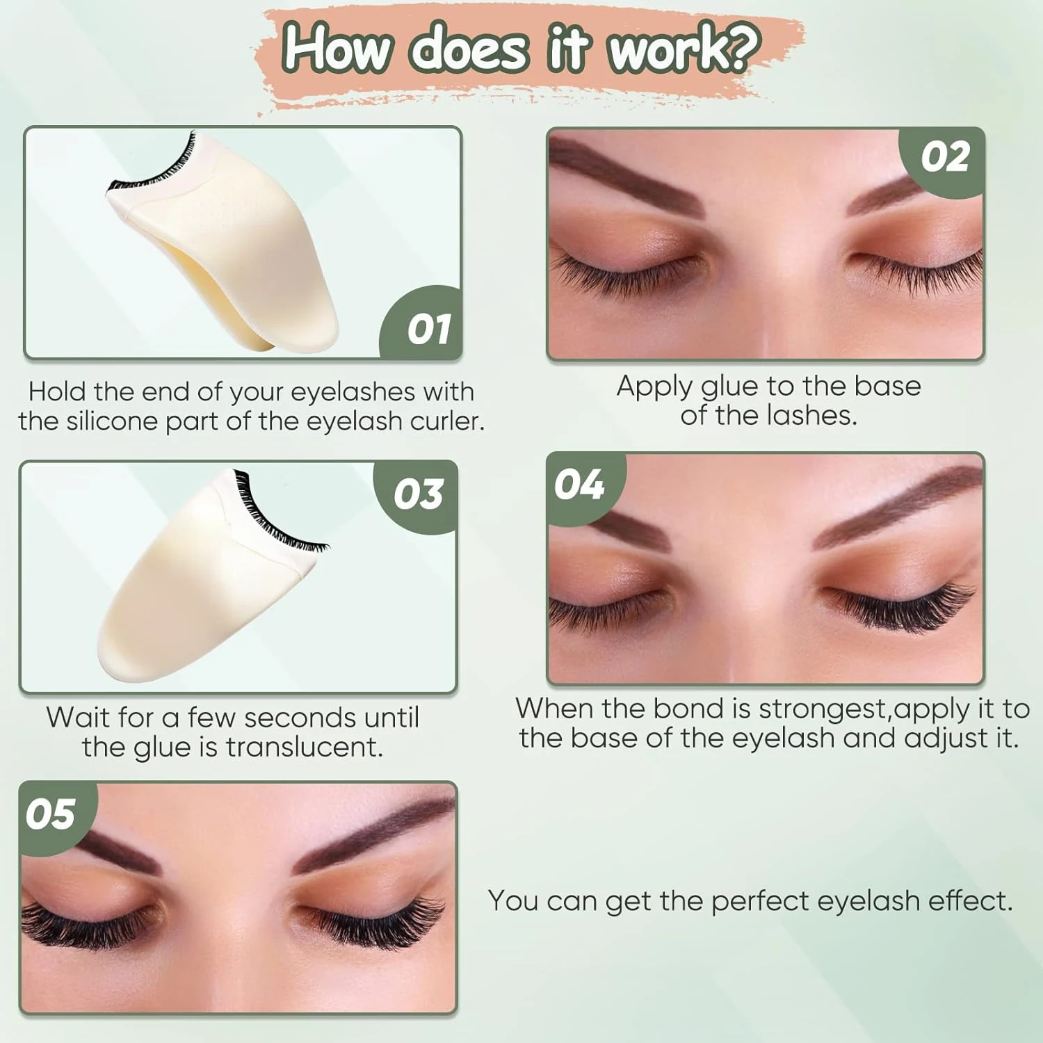 False Eyelashes Applicator Tool - Easy, Precise Lash Application - 2 Pack Enhanced False Eyelash Aids