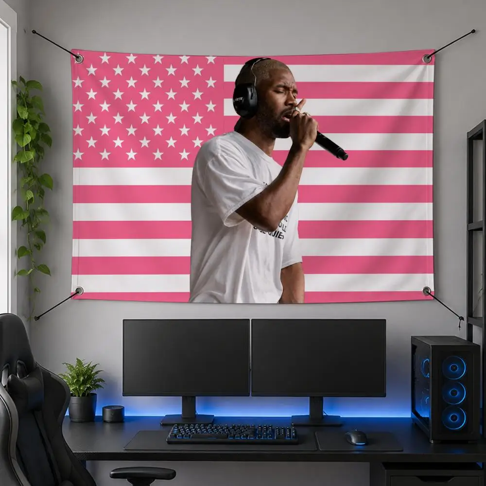Music Talent Music Legendary Original Art F-Frank Ocean Flags Flag Banner for Bedroom Dorm Party Home Living Room Game Room Gift