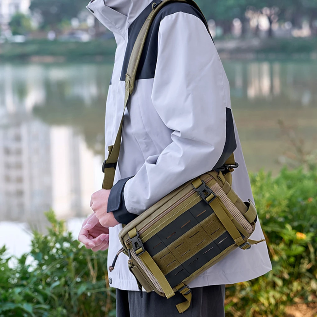 Multi-layer Waist Bag Tacticals Compact And Convenient Sports Bag Orderly Storage Waterproof Fabric green