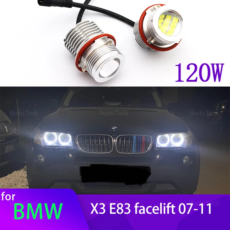 6000K LED Ring Angel Eye Light Bulb For BMW E83 X3 Facelift 2007 2008 2009 2010 2011 Car Styling