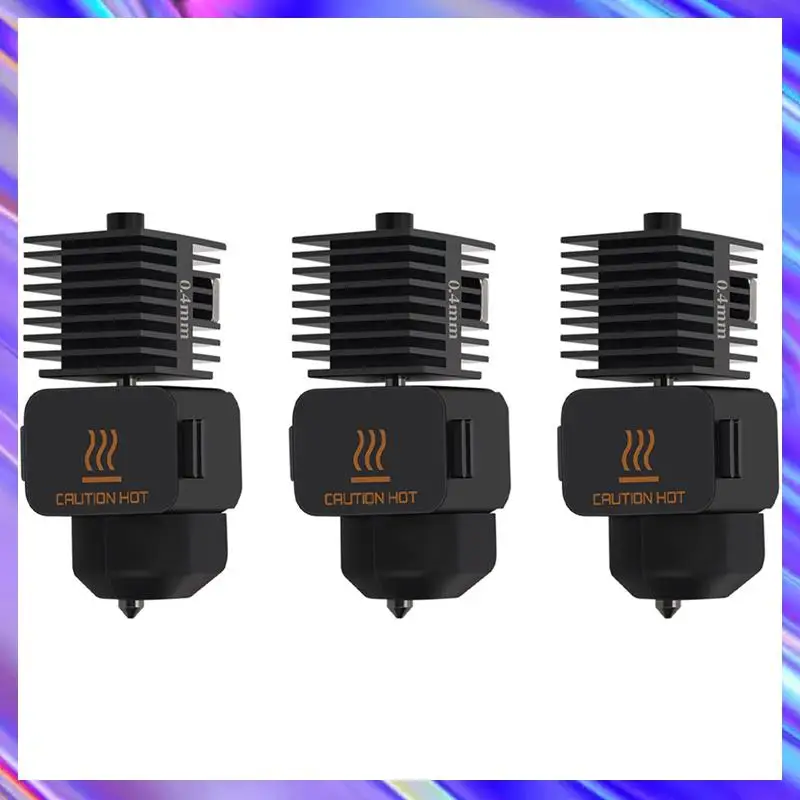 

3X Hotend Kit For Bambu Lab A1/A1 Mini Fast Speed Hot End Assembly 0.4Mm Hardened Steel Nozzle 3D Printer Parts