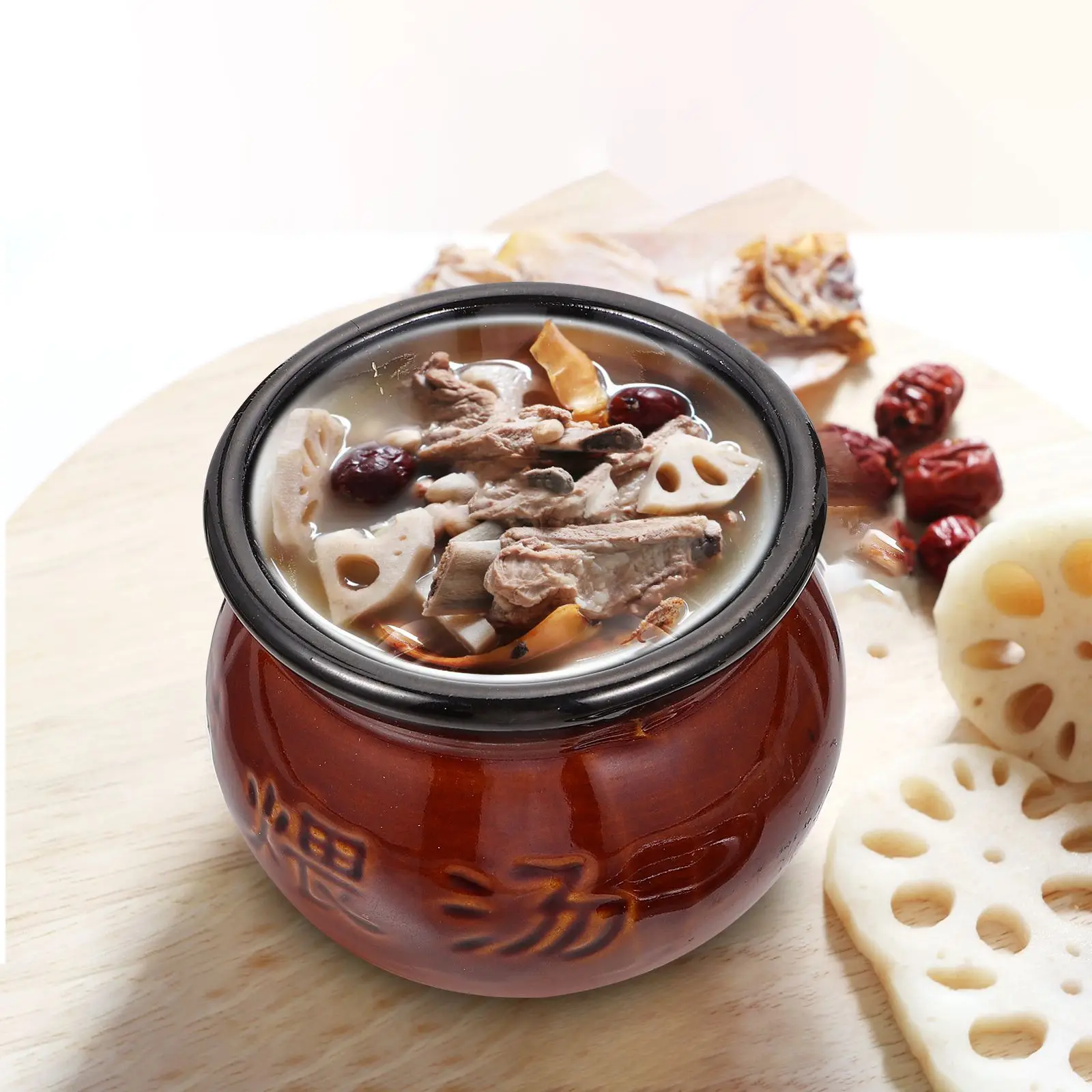 250/800ml Casserole Soup Clay Stew Pots Rice Noodle Porridge Milk Cooking Pot Pottery Pot Kitchen Gadgets