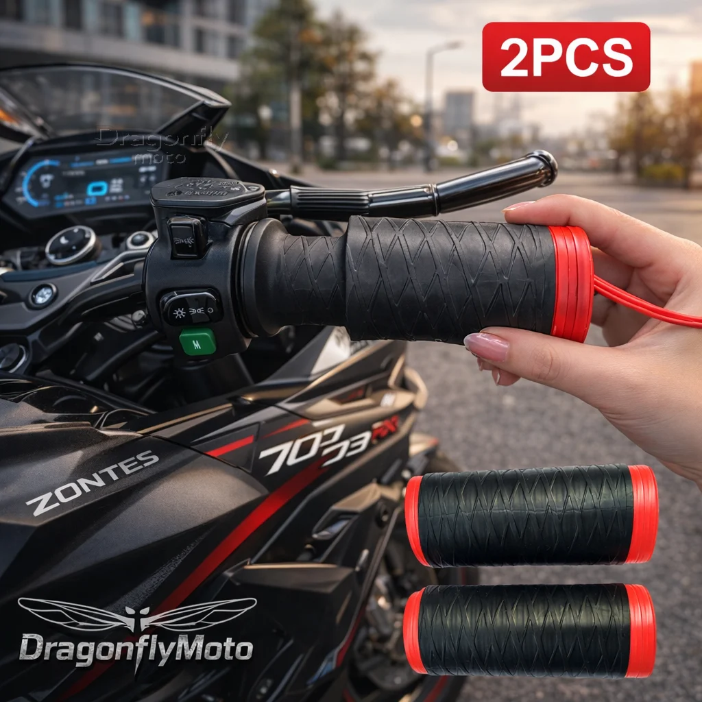 

Motorcycle Silicone Handlebar Cover For ZONTES 703RR 703 RR rr 2025 2024 Self Shrinking Non-Slip Motorcycles Grip Covers Sleeve