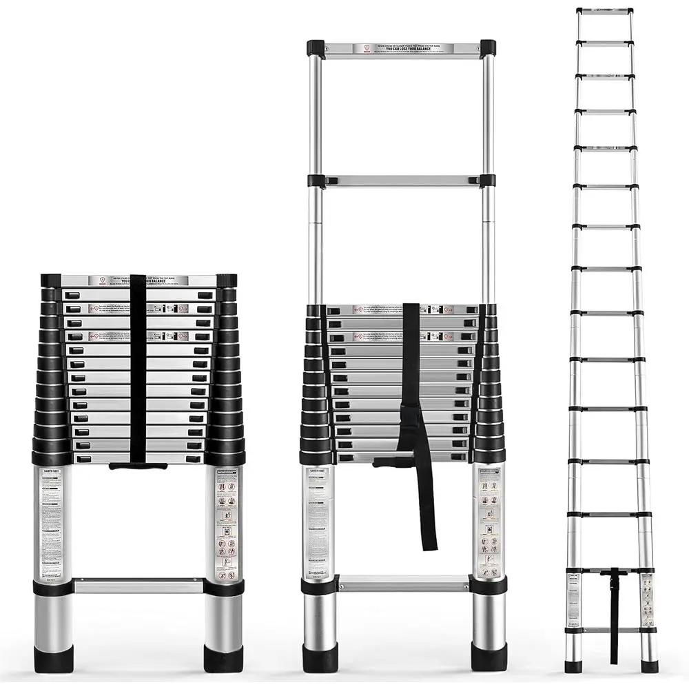 

Телескопическая лестница 14,5 тонн, сверхпрочная складная лестница с нагрузкой до 330 фунтов, удлинительная лестница для домашнего использования и улицы