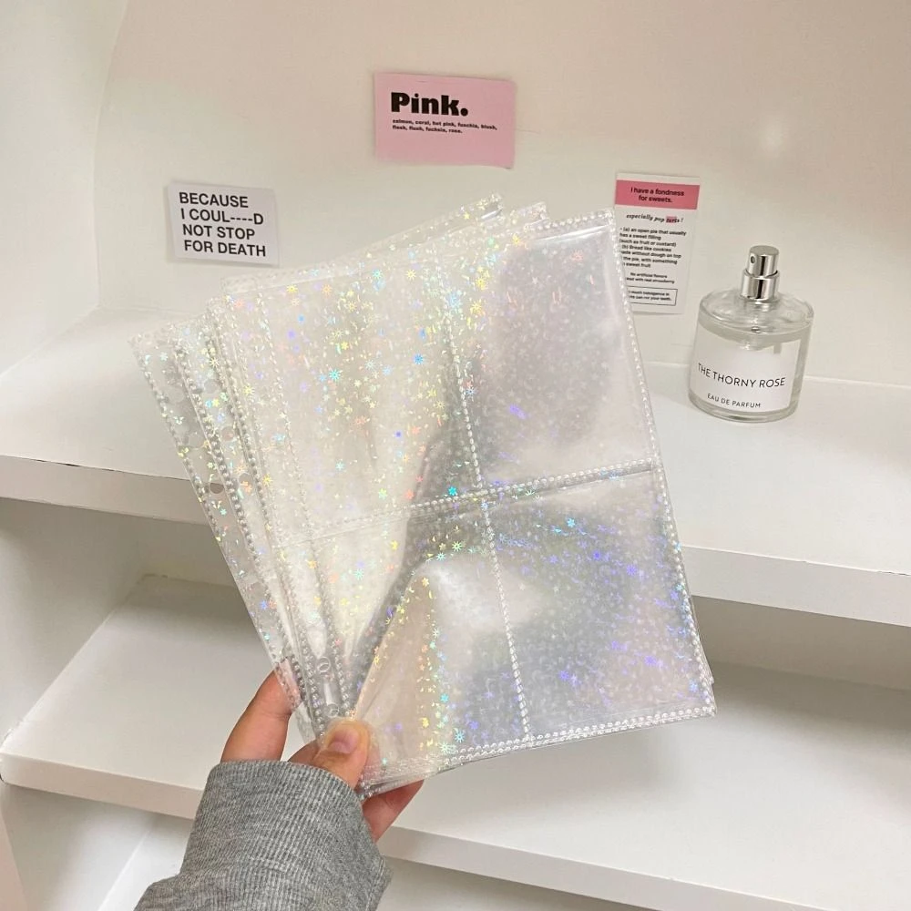 Creative A5 Binder Photo Album Cover PVC Korea Style Photocard Holder Simple Exquisite Photo Collect Book Cover Girls Gifts