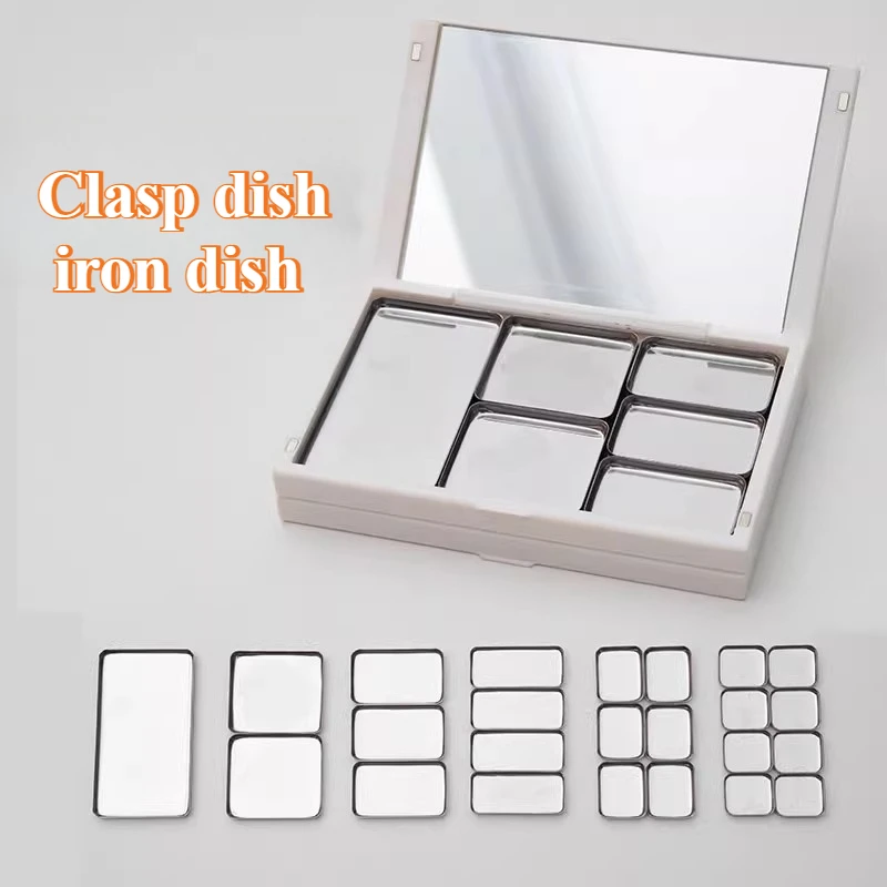 

Multi-size Iron Dish Portable Art Watercolor Pigment Subpackage Tool Press Plate Student Outdoor Sketching Painting Art Supplies
