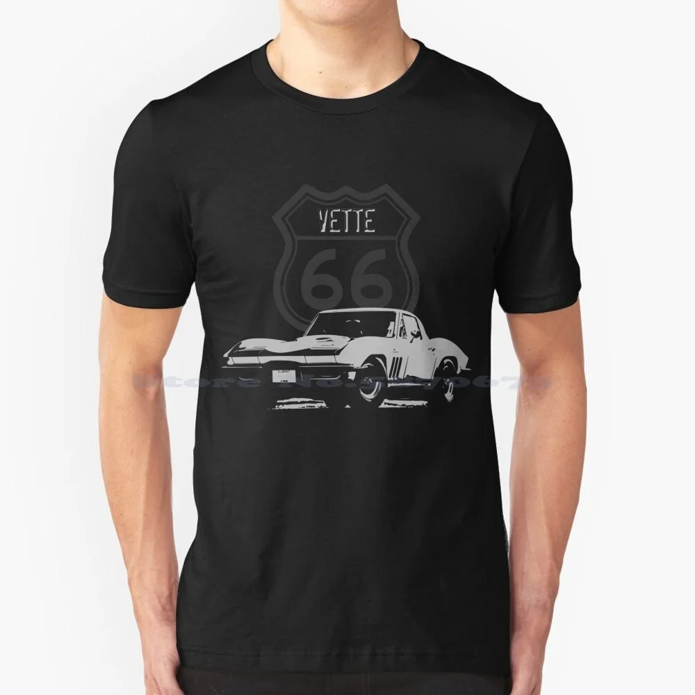 1966 Coupe T Shirt 100% Cotton Tee 1966 Muscle Car C2 Split Window 2nd Generation 63 Stingray