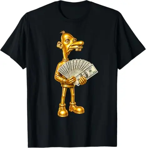 Rich Neegy Brainrot Meme Tuff Flexing Ironisches Gen Alpha Gen Z T-Shirt Y2k Grafik Weiches Baumwoll-T-Shirt Humor Streetwear Kleidung – Detail 16