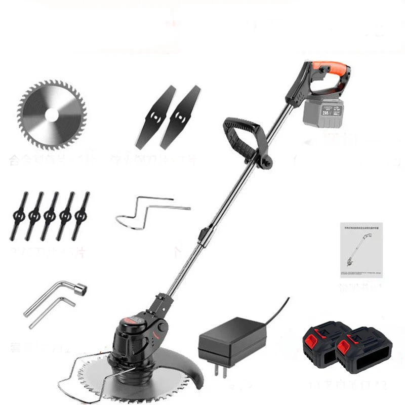 新しいリチウム電池芝刈り機小型家庭用芝刈り機ハンドヘルド電動芝刈り機ガーデントリマー充電式芝刈り機