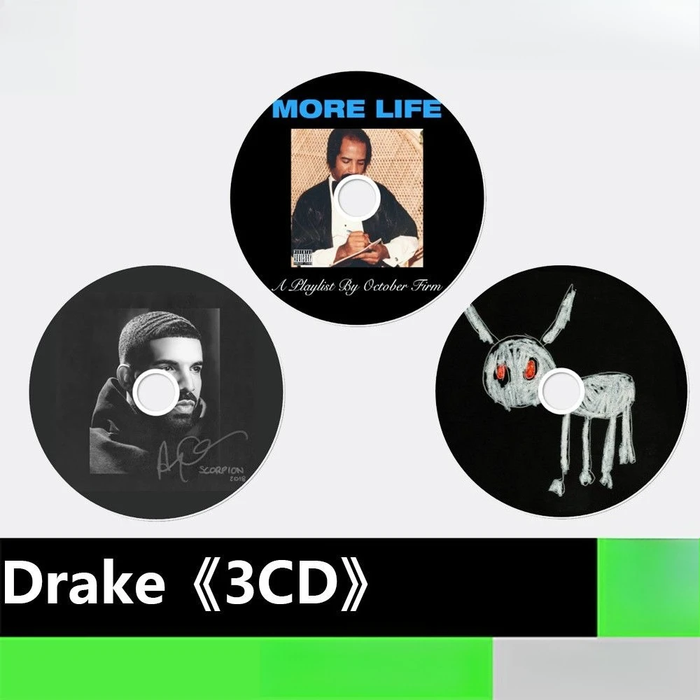 

Drake CD | Hip-Hop Vocal Music Disc | Lossless High Fidelity Audio | Custom Burned Car Music CD for Vehicle Listening