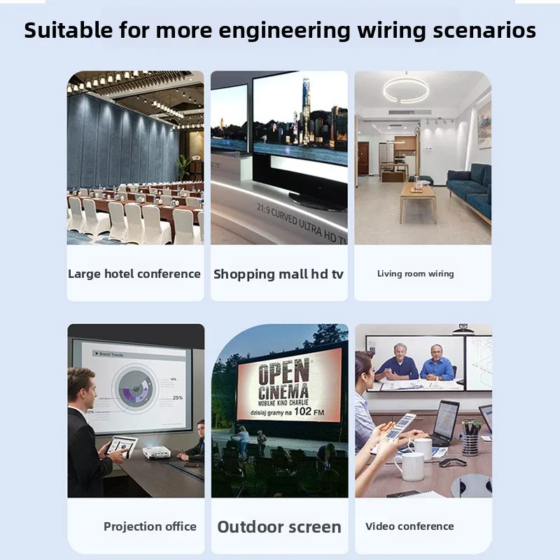 JH HDMI 2.0 Cable 4K, Gold-Plated Anti-Interference, PC/Projector/PS4, New Arrival Deal