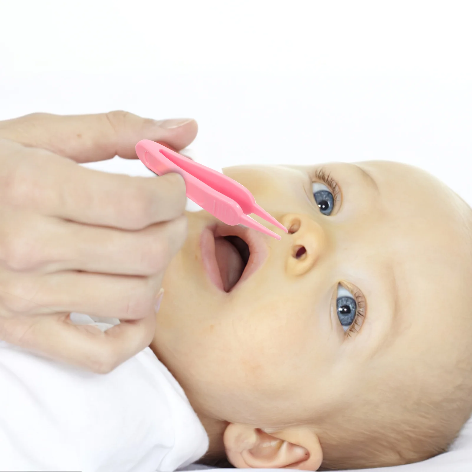Booger Clip Portable Nose Cleaner Dig Precision Tweezer Cleaning Remover Daily for Baby Round Tweezers