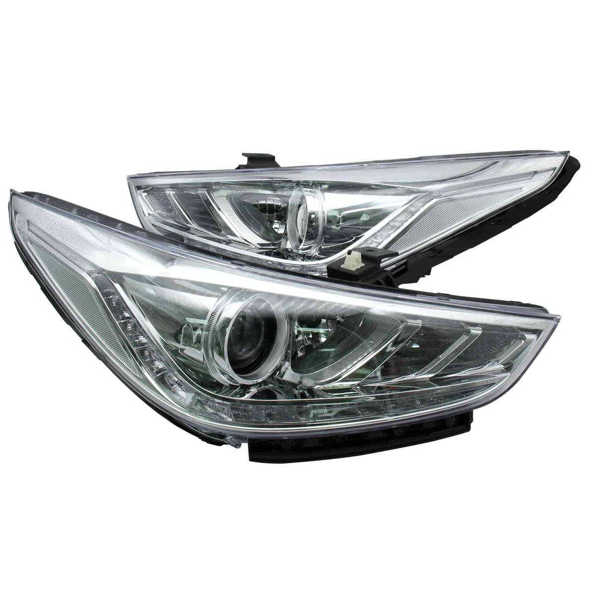 

Super LED Head Lamp for Hyundai ACCENT 2018-2022 BLACK LED WITH YELLOW Lenses 92101-H5000 92102-H5000 LED Headlights
