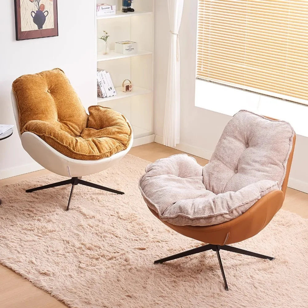 كراسي دوارة حديثة مريحة للألعاب مع وسائد مثالية لغرفة المعيشة والشرفة وغرفة النوم وقراءة الأثاث التلفزيوني #2