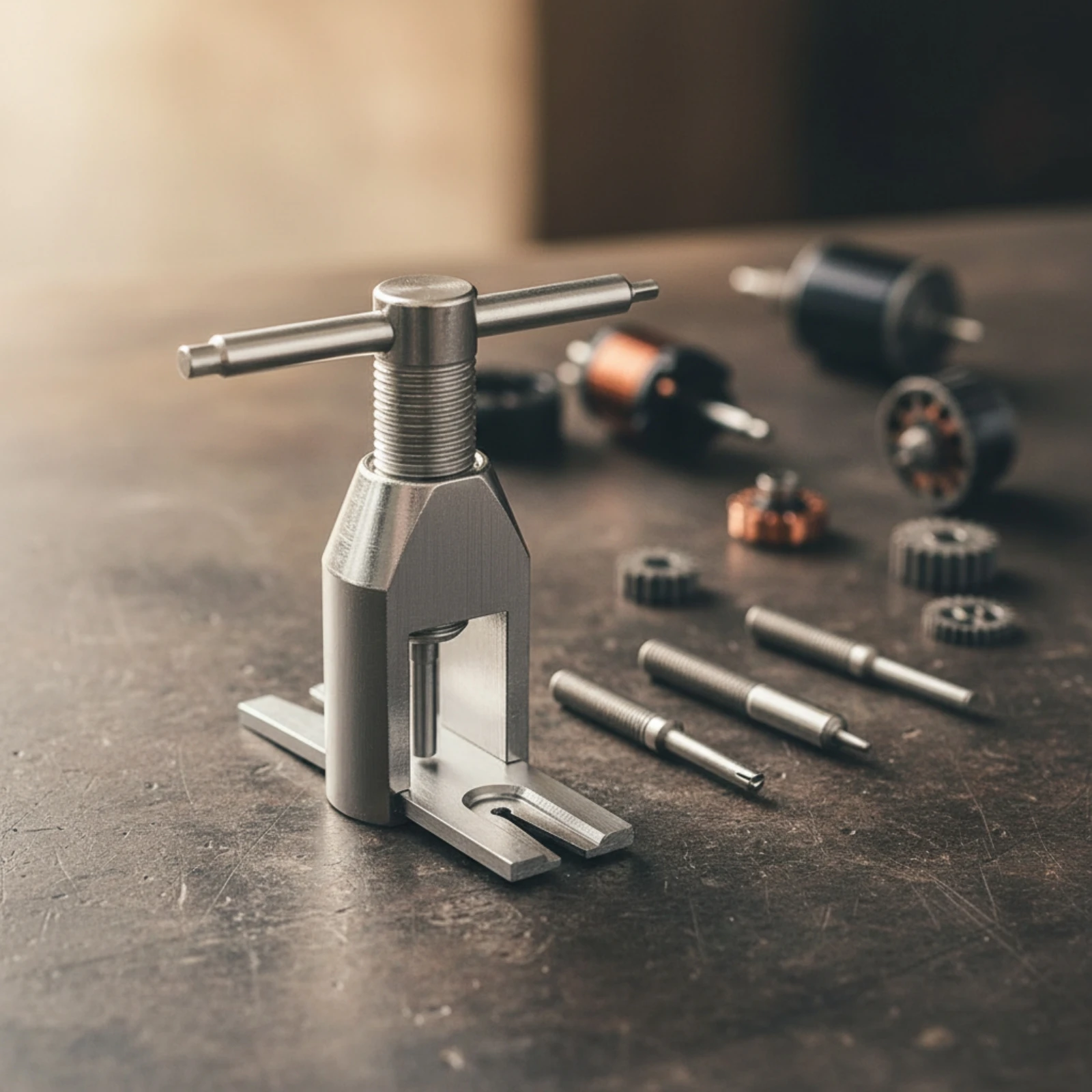 Motor Pinion Gear Puller Precision Pinion Gear Puller Set Tool Metal Multiple Size for Hobbyists, Model Building