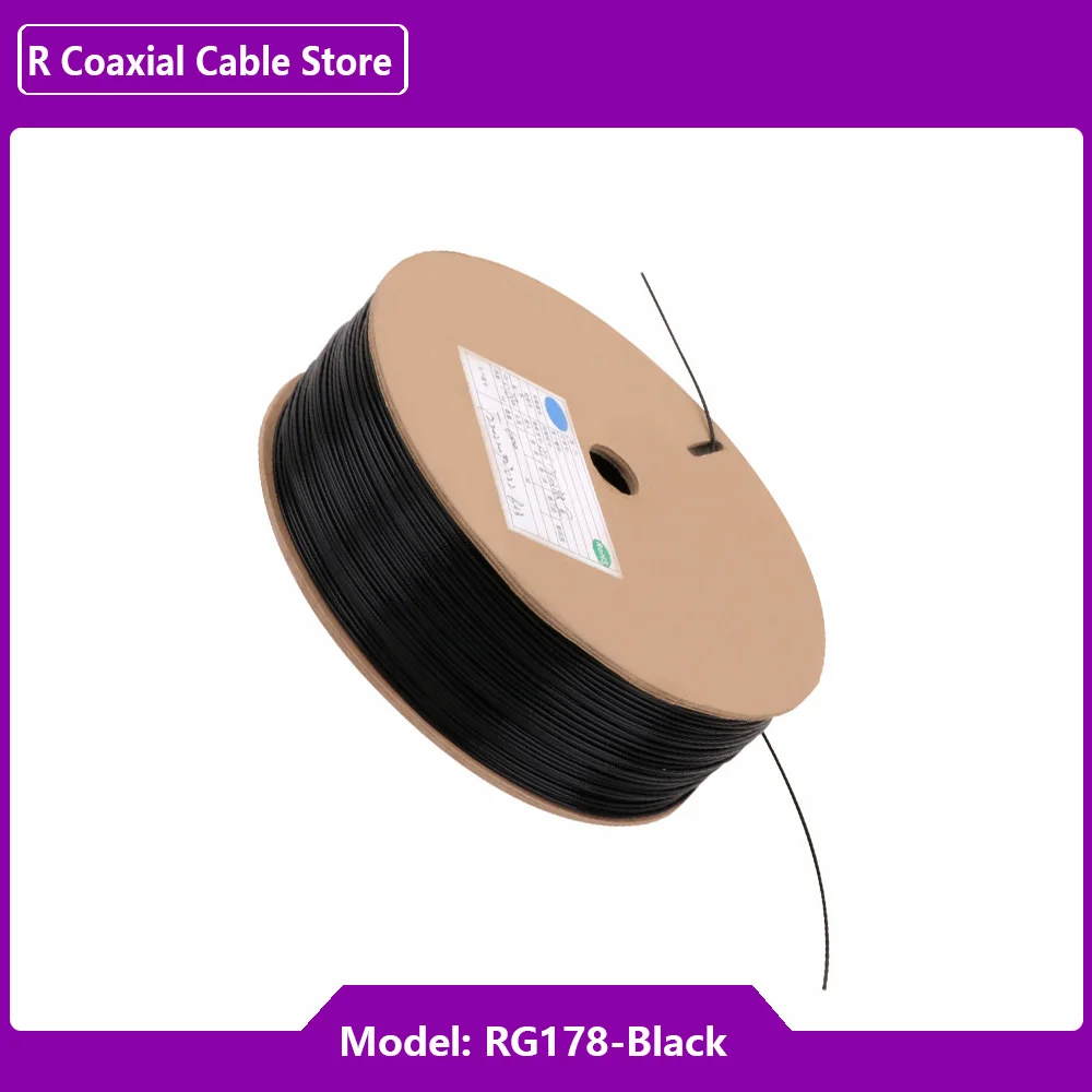 RF Coaxial RG178 Cable for SMA IPX1 MMCX MCX Connector Double Silver Wires RG178 RF Coax Coaxial Cable 50Ohm 10M 20M 30M 50M