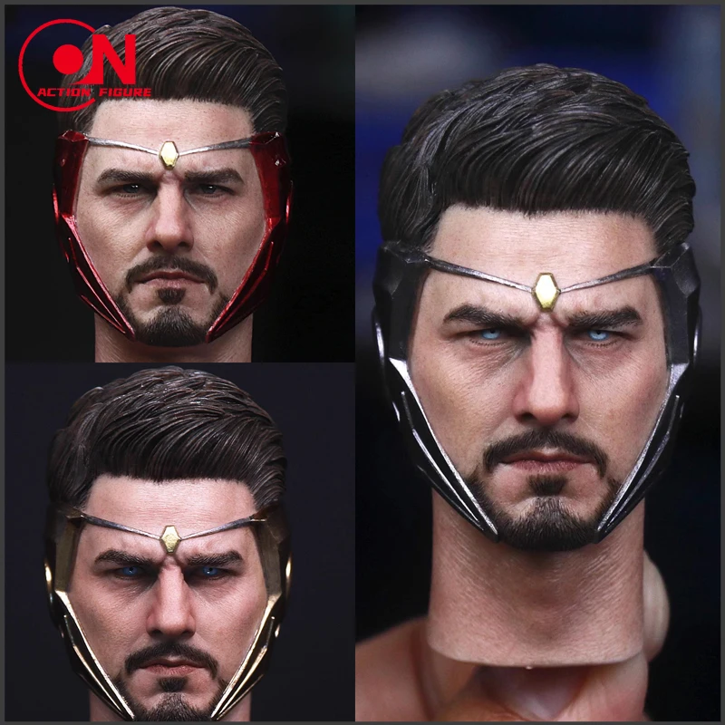 TM008 1/6 Men Soldier Tom Cruise Head Sculpt Iron Man Of The Parallel Universe Head Carving Model For 12Inch Action Figure Body