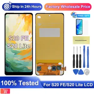 Bilashmart TFT S20FE LCD Samsung S20 FE SM G781 G7810 G781U G781B LCD Display Touch Screen Digiziter Assembly with Frame