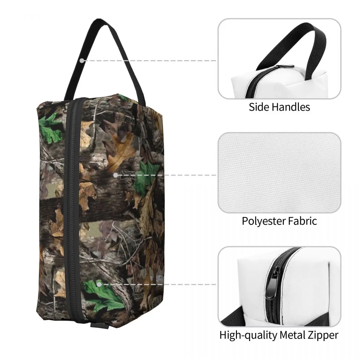 Custom Travel Real Tree Camouflage Camo Toiletry Bag Cute Soldier Military Makeup Cosmetic Women Beauty Storage Dopp Kit Case