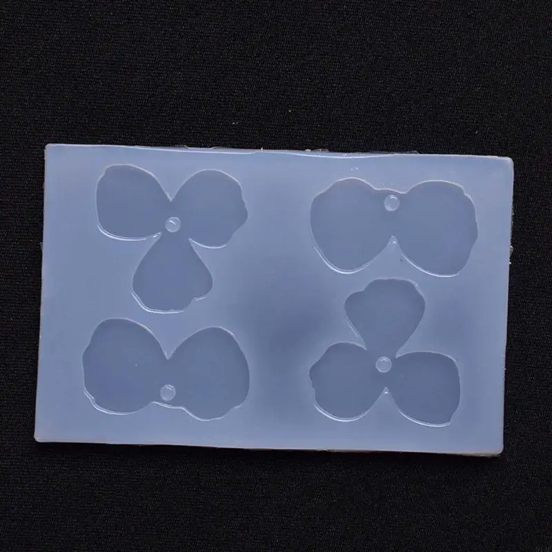 91AF Flower Petal Silicone Molds Jewelry Casting Molds Epoxy Resin Pendant Mould for DIY Earrings, Jewelry, Keychain, Crafts