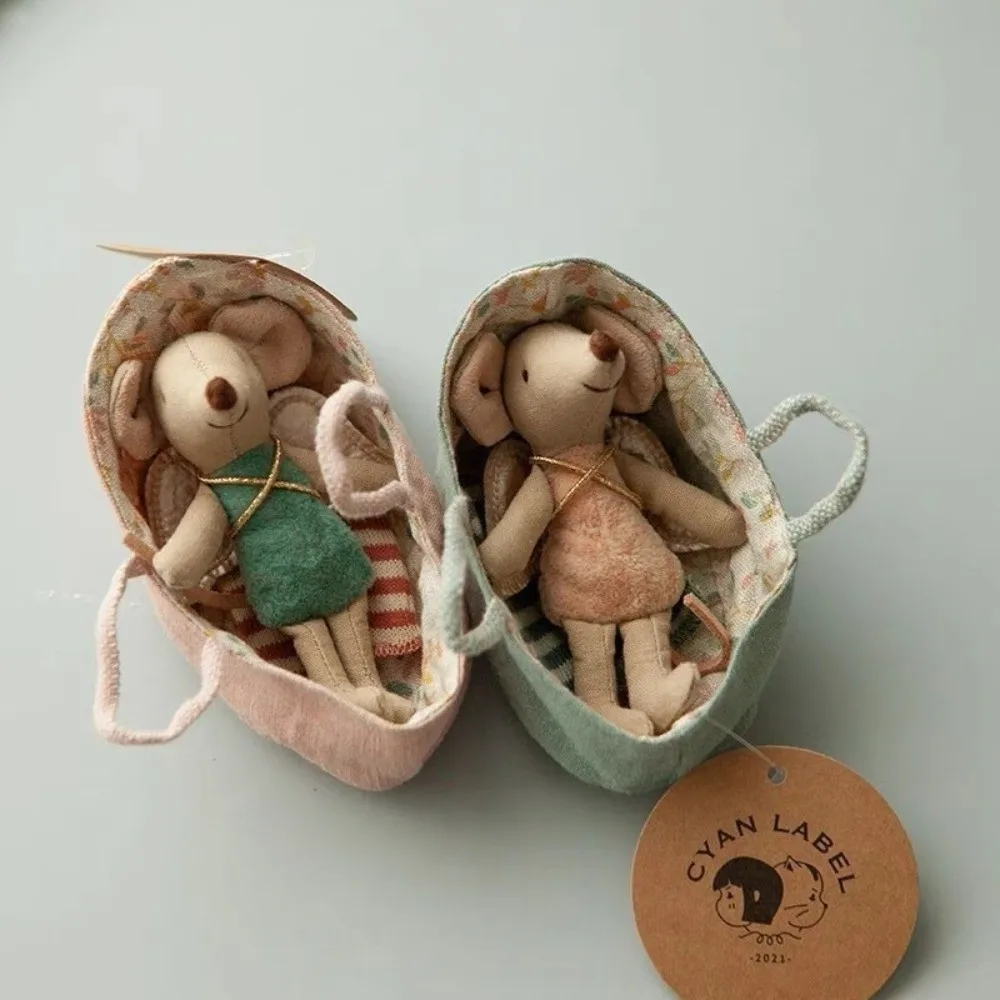 New Mini Mouse Ornament Soft Finger Doll Mouse Toy Squeeze Toy Children's Room Decoration