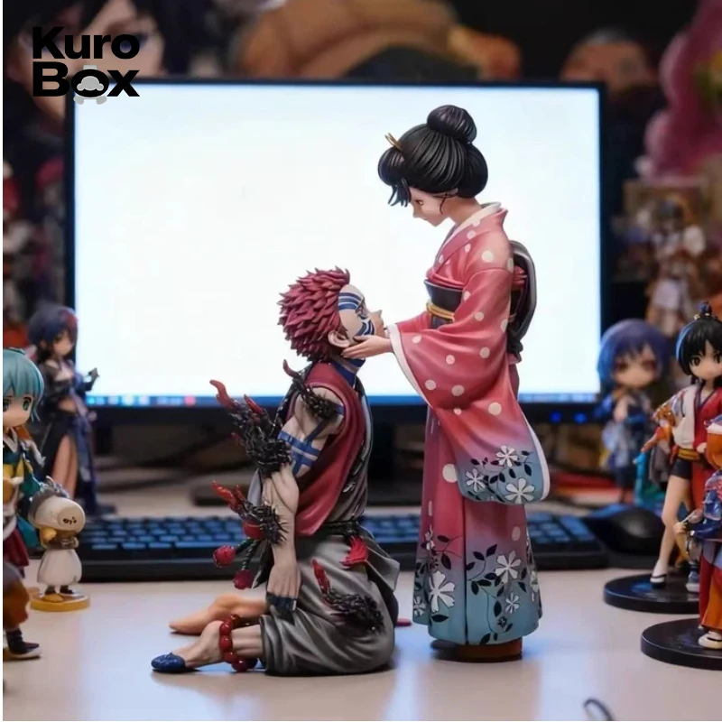 

Hot Anime Figure Akaza & Koyuki GK Statue, Limited Edition POPART Collectible Model, Desktop Ornament Decorative Figurine Gift