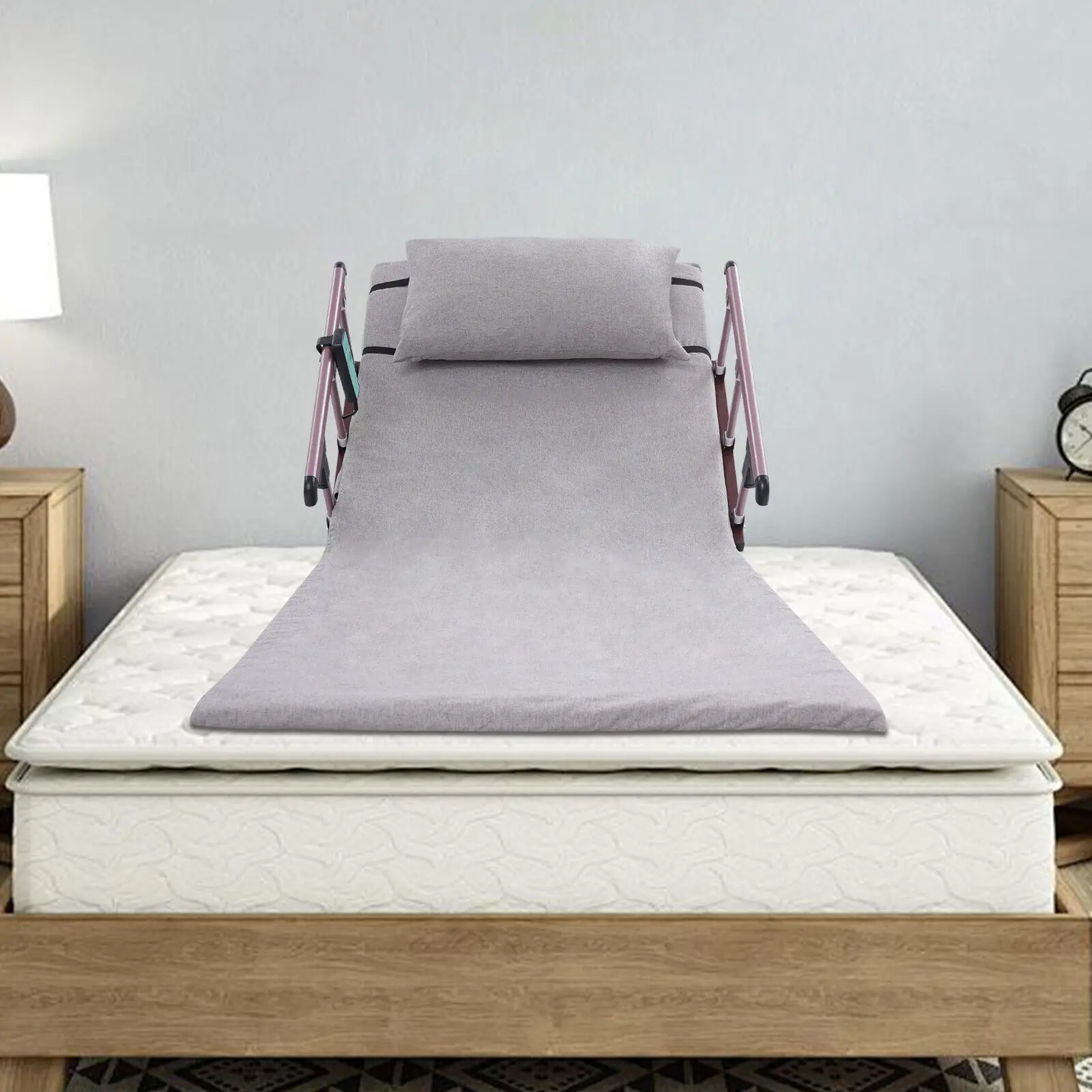 Levantador elétrico de encosto de cama com trilhos, capacidade de 660LB e controle remoto para cuidados com idosos