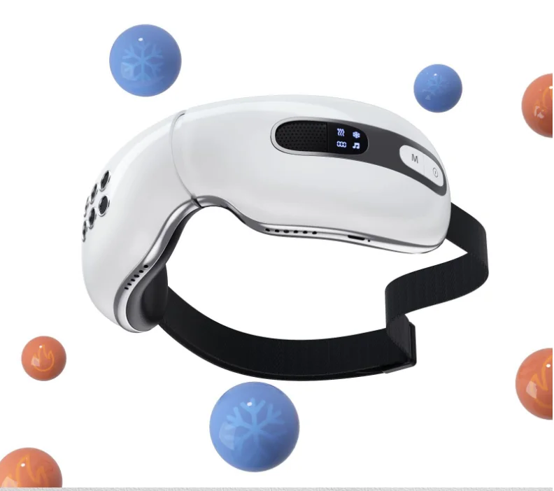 

Fast Shipments Cold Therapy Electric Foldable Heated Sonic Eye Care Face Massager Treatment With Heat Compression Puffiness
