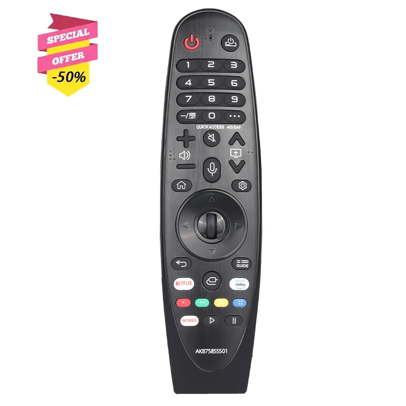 

AKB75855501 IR Remote Control For LG Smart TV ZX WX GX CX BX W9 E9 C9 B9 NANO97 NANO95 NANO91 NANO80 SM99 SM95 SM90 SM86 SM81