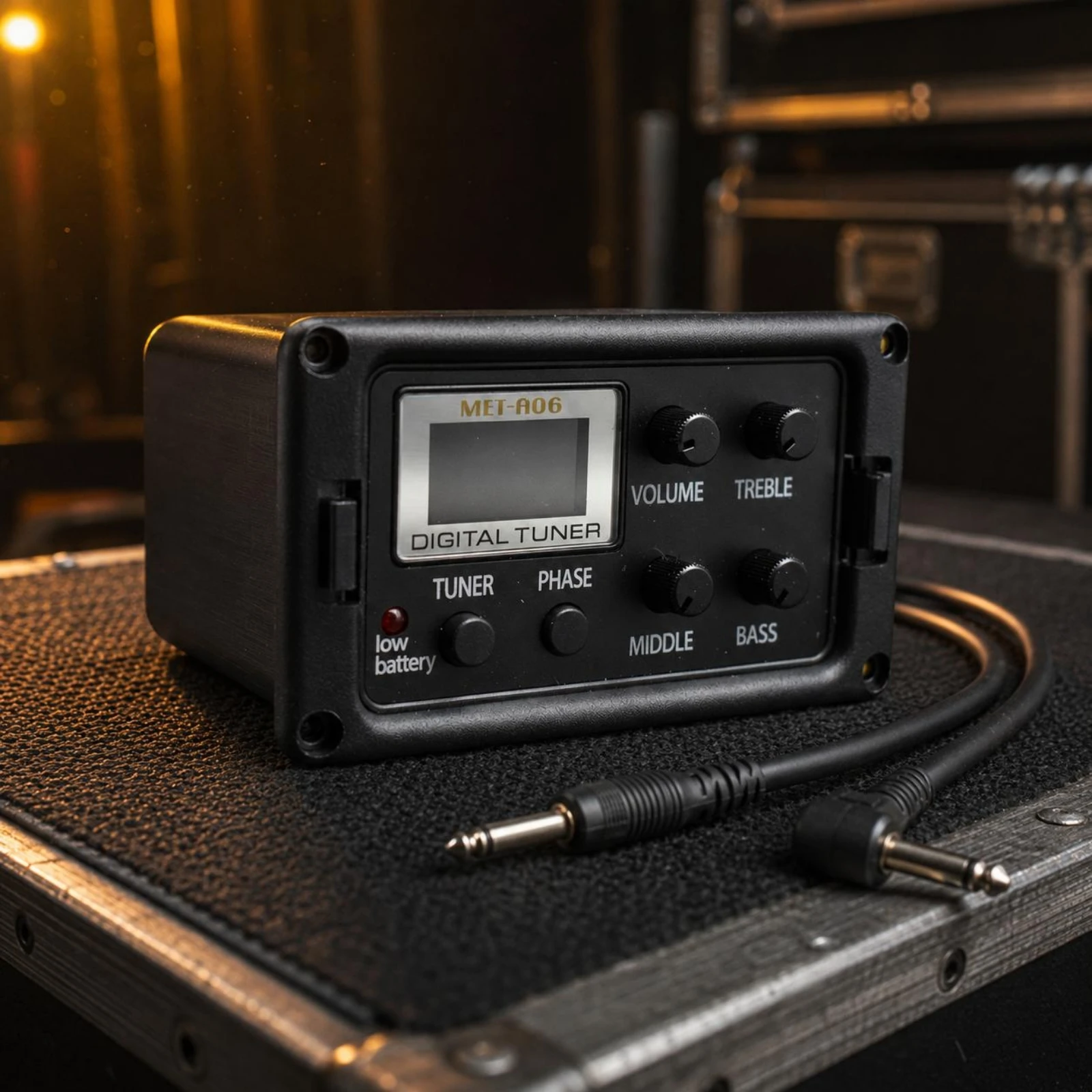 

Pickup Preamp Control Unit Volume Treble Middle Bass Acoustic Guitar Pickup Preamp Acoustic Guitar Equalization Tuner