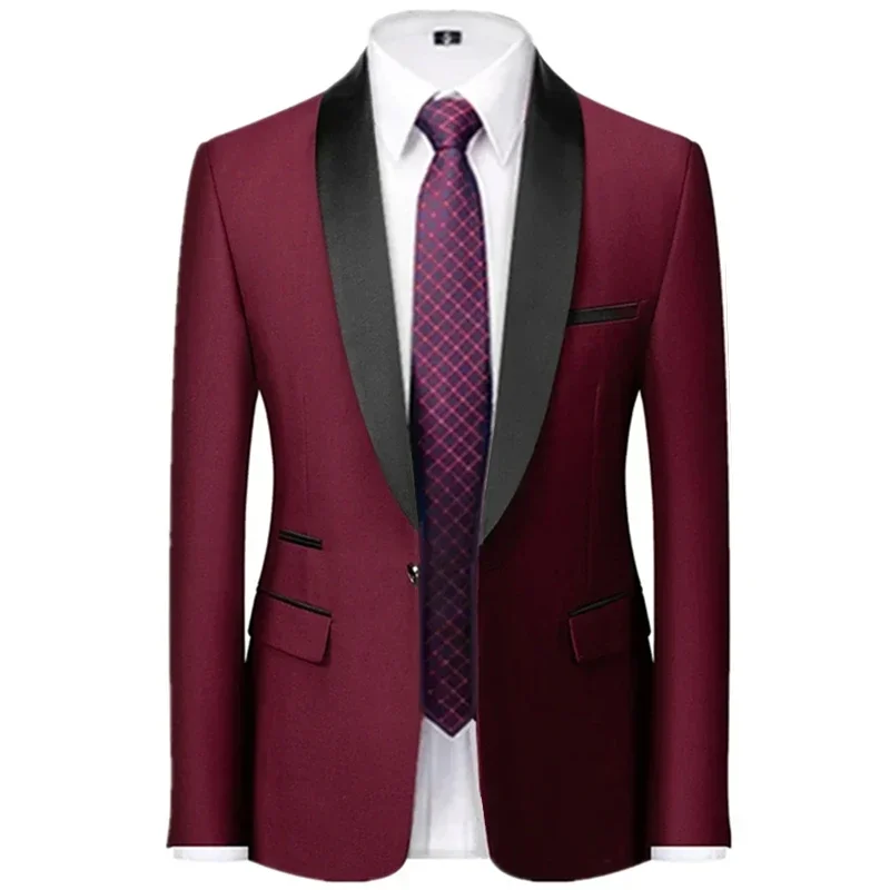 2023 Fashion New Men's Casual Boutique Business Holiday Flower Suit / Male Slim Floral Blazer Jacket Coat